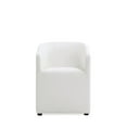 thumbnail image 4 of Manhattan Comfort Anna 19.69" Round Faux Leather Dining Chair in Cream (2 Pc), 4 of 10