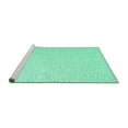 thumbnail image 2 of Ahgly Company Machine Washable Indoor Square Abstract Turquoise Blue Contemporary Area Rugs, 5' Square, 2 of 4