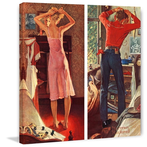 Marmont Hill "Before the Date" by Norman Rockwell Painting Print on Canvas