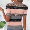 thumbnail image 3 of Usted Es Más Que una Camisa de Puntuación de Prueba, Cuello Redondo Casual, Camisa de Manga Corta para Mujeres, 3 of 4