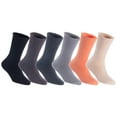 thumbnail image 3 of Lian LifeStyle Fantastic Children's 6 Pairs Wool Crew Socks Super Comfortable, Soft, and Durable LK0601 Size 3Y-5Y (Assorted), 3 of 4