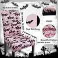 thumbnail image 3 of Halloween Chair Covers Set of 4 Ghost Dining Chair Covers for Party Kitchen Removable Seat Cover for Chairs Halloween Decorations Indoor, 3 of 7