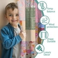 thumbnail image 3 of Blackout Kids Curtains,Pioneer Flower Childrens Insulated Curtains Set Of 2,Bedroom Essentials,Toddler Room Decor 52x63in(132x160cm), 3 of 4