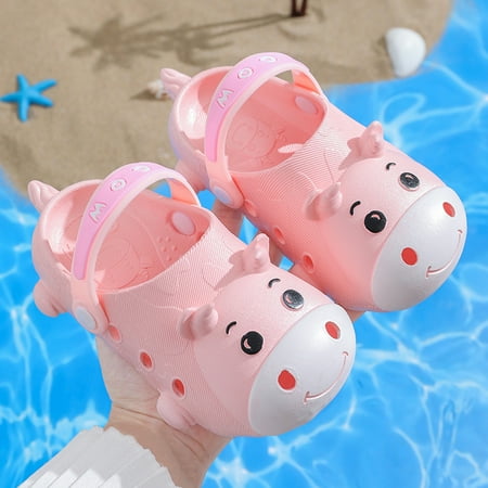 

Summer Children Toddler Baby Girls Boys Cartoon Cow Sandals Shoes Slippers