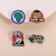 thumbnail image 2 of Set de broches, insignias creativas de dibujos animados de dinosaurios, 2 of 3