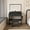 Black + MDF, variant on New Large Mirror Vanity Desk for Bed room , Modern Makeup Vanity Set with Power Outlet and Hair dryer holder, 5 Drawers , 3 Lighting Color Adjustable Dressing Table for Bedroom, White Color