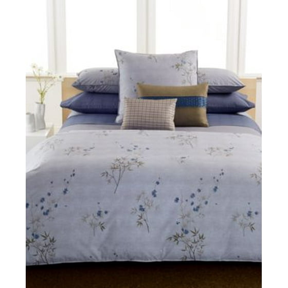 Calvin Klein Bamboo Flowers Rhythmic Stripe Queen Duvet Cover Calvin Klein Bamboo Flowers Rhythmic Stripe Queen Duvet Cover Com