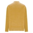 thumbnail image 7 of Duoif Sweaters for Women Trendy Women's Solid Color Fashion Casual Loose Knitted Split Round Neck Pullover Sweater Women's Sweaters Womens Tops Yellow M, 7 of 7