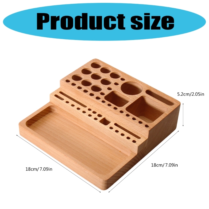 lanema Beechwood Craft Organizers Storage Rack for DIY Tool Workshop Use
