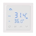 thumbnail image 1 of Termostato Inteligente de 16 A, Controlador de Temperatura para Calefacción por Suelo Radiante con Pantalla Táctil LED, Control de Calefacción Eléctrica de 85-265 V, Color, 1 of 5