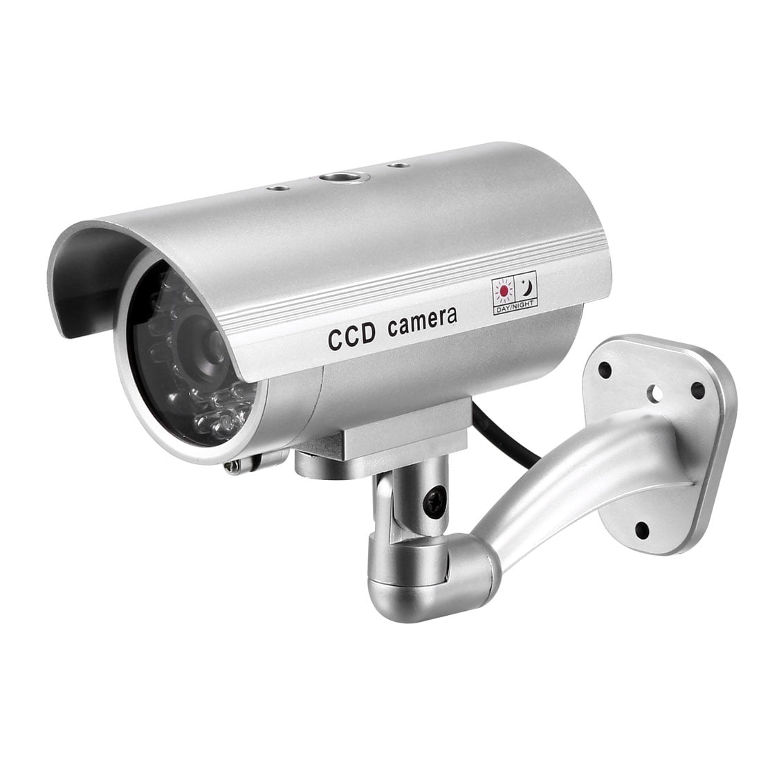 Fake Security Camera Dummy CCTV with Blinking Red LED Warning Alert