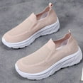 thumbnail image 6 of Dakaela Slip on Sneakers for Women Arch Support Memory Foam Walking Shoes Mesh Knit Casual Flats Pink 8.5, 6 of 8