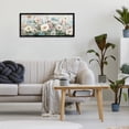 thumbnail image 3 of Stupell Industries Contemporary Pastel Garden of Peonies Black Framed Giclee Art, 30 x 13, by Nan, 3 of 8