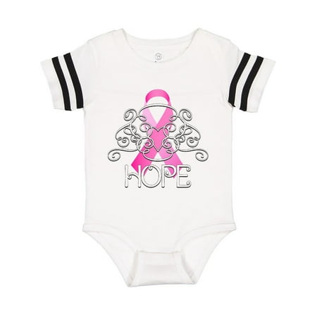 

Inktastic Hope- Pink Ribbon Breast Cancer Awareness Gift Baby Boy or Baby Girl Bodysuit