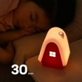 thumbnail image 3 of Luz de noche para casa de nieve para niños, luz de noche recargable de silicona para bebé, lámpara táctil ajustable de 3.ª marcha, 3 of 4