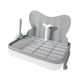 thumbnail image 5 of Caja de arena para perros y cachorros con malla antisalpicaduras, portátil gris, 5 of 9