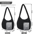 thumbnail image 2 of Bolsa acolchada UIXIZQ para mujer, acolchada, de nailon, color negro, 2 of 7