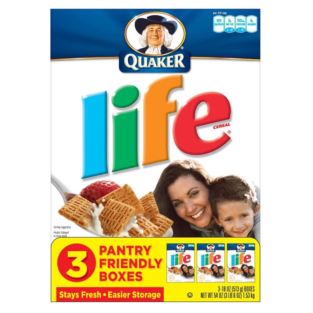 Quaker Life Cereal Original package