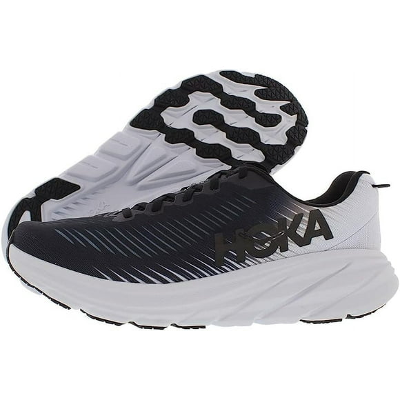 HOKA ONE Rincon 3 Chaussures de Course pour Hommes - Noir/blanc - 12.5