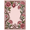Pink, Pattern 16, variant on ODIKA 4' x 6' Machine Washable Non-Slip Area Rug, antique floral High Traffic Rug, Pink, 1287283