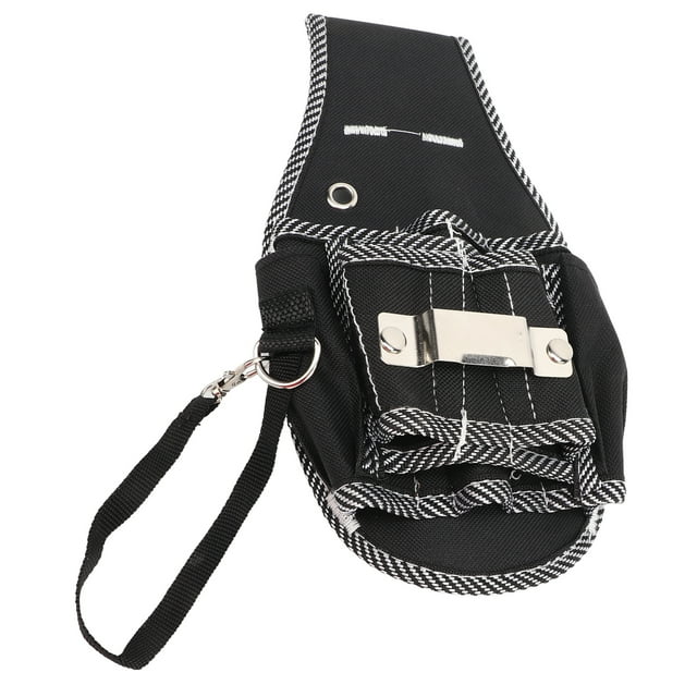 Cinturón de herramientas para carpintería Anggrek bolsa de herramientas colgar en la cintura Negro pequeño