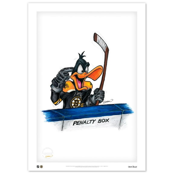 Daffy Duck Boston Bruins 24" x 36" Looney Tunes Limited Edition Fine Art Print