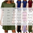 thumbnail image 4 of Byworldtasic Women's 2026 T Shirt Dress Summer Casual Flowy Short Sleeve Ruched Waistline Round Neck Going Out Dress, 4 of 7