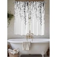 thumbnail image 4 of Grey Eucalyptus Living Room Curtains 2 Panel, Weeping Botanical Leaf Watercolor Cafe Window Treatment, Extra Long Farmhouse Bedroom Bathroom Kitchen Curtains Drapes 104"x72", 4 of 6