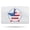 White-4, variant on 20x32 Inch Ultra Soft Faux Bath Mat Non Slip Absorbent Microfiber Bathroom Rug, USA, Independence Day Theme