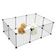 thumbnail image 1 of Parque de juegos plegable para mascotas, cerca de hierro, caseta para cachorros, casa para ejercicios, entrenamiento, espacio para cachorros, gatitos, perros, suministros para conejos, conejillos de, 1 of 5