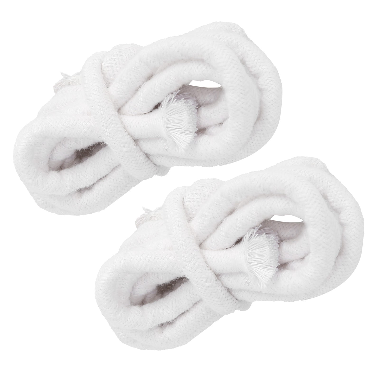 LAZIOEGR 2Pcs Braided Cotton Candle Wicks 10mm Thick Round Oil Lamp Wick 78.7 Inches for DIY