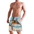 thumbnail image 6 of Flying Turtle Small Size Men's Quick Dry Beach Shorts with Mesh Lining, Lightweight, 6 of 8
