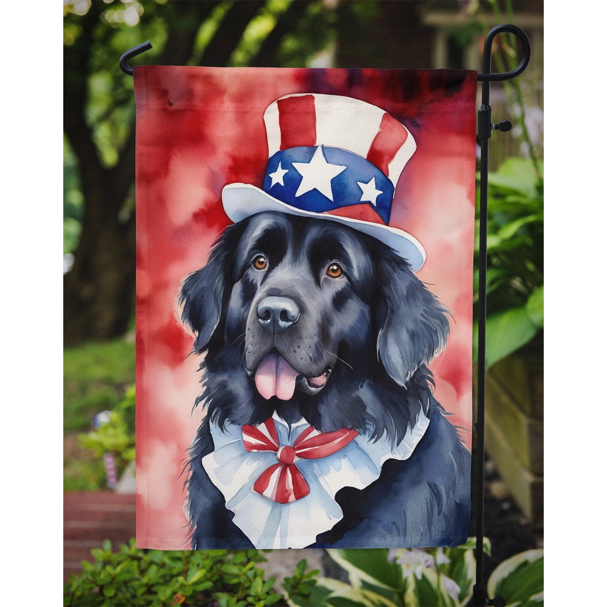 Newfoundland Patriotic Garden Flag 11.25 in x 15.5 in