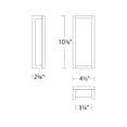 thumbnail image 5 of WAC Lighting Axel 11" LED 3000K Aluminum Indoor/Outdoor Wall Light in Black, 5 of 5