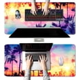 thumbnail image 2 of Tropical Palm Trees Mouse Pad, Summer Sunset Vintage Large Mouse Pads, Anti-Slip Rubber Base XXL Mouse Pad for Full Desk, 2 of 6