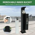 thumbnail image 3 of Petoto Commercial Steel Trash Receptacle Outdoor, Standing Trash Can with Inner Bucket, Large Capacity, Trash Disposal for Home Park Hotel Lobby Office, 3 of 7