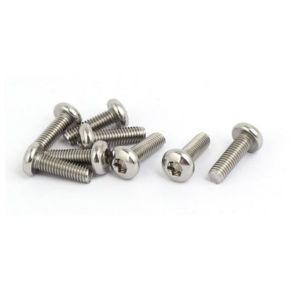 M6x20mm 304 Stainless Steel Button Head Torx Socket Cap Screws Fasteners 8pcs