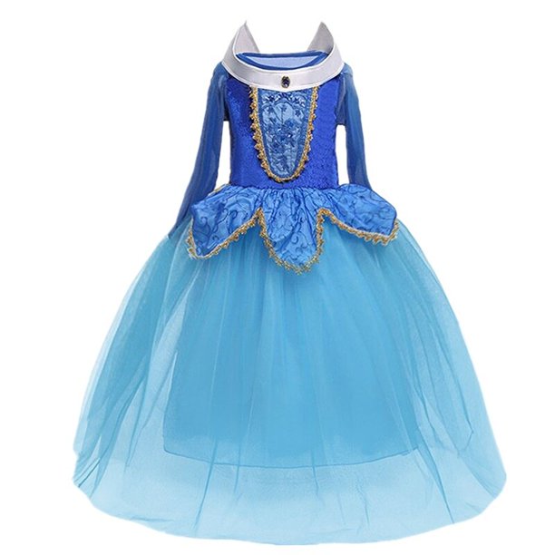Vestido de princesa para niñas, disfraz de Blancanieves, manga abullonada, fiesta de cumpleaños, Verano Fivean unisex