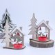 thumbnail image 4 of Creativo Diy Navidad Portavelas de madera Mesa de comedor de Navidad Mesa de bar Decoración de escritorio Adornos Artículos para el hogar (1 unidad, marrón), 4 of 5
