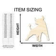 thumbnail image 2 of Unfinished Wood Taurus Bull Shape - Zodiac Craft - up to 46" 42" / 3/4", 2 of 5