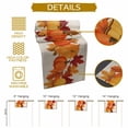 thumbnail image 5 of ERUNPONLY Orange Yellow Pumpkin Fall Table Runner - 108 Inch Long Thanksgiving Botanical Leaves Cotton Linen Blended Dress Scarves Farmhouse Table Runner for Kitchen Dining, Coffee Table, 13" x 108", 5 of 8