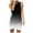 Black, variant on VSSSJ Womens Casual Gradient Printed Sleeveless Tank Ruched Bodycon Dresses Round Neck Irregular Hem Summer Mini T Shirt Dress