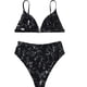 thumbnail image 3 of Augper Women B andeau Padded Push Up Swimsuit Swimwear Beachwear Swimwear Bikini Set, 3 of 8