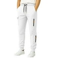 thumbnail image 2 of RYDCOT Mens Casual Sweatpants Joggers for Men with Pockets Loose Fit Drawstring Elastic Waist Athletic Pants for Running White, 2 of 5