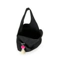 thumbnail image 3 of No Boundaries Women's Woven Oversized Hobo Shoulder Handbag Black, 3 of 4