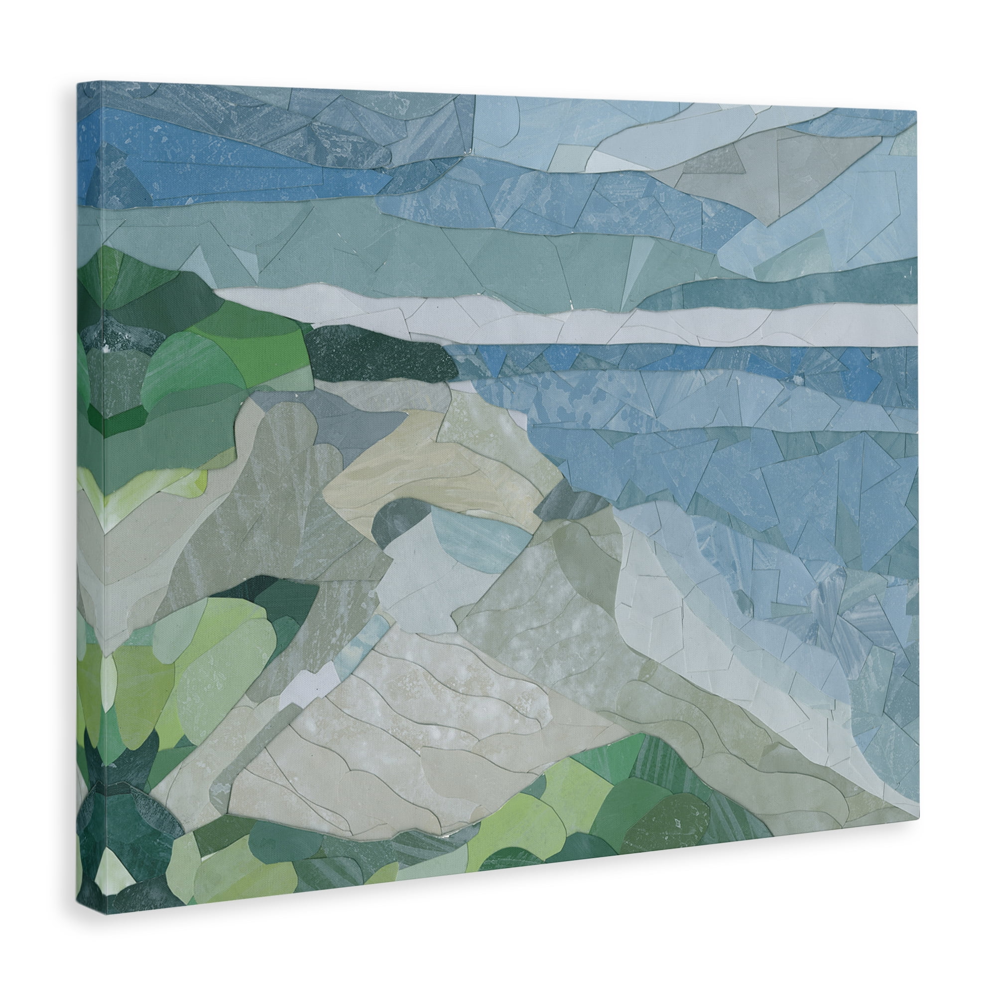 Stupell Industries Ocean Overlook Abstraction Landscape & Nature Painting Wrapped Canvas Art Print Wall Art, 40 x 30