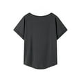 thumbnail image 2 of Camiseta de verano para mujer, ajuste regular, cuello redondo, para viajes en la calle, camping L, 2 of 7