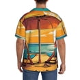 thumbnail image 5 of Haiem Vintage Beach Sunset Men's Casual Shirts Short Sleeve Button Down Shirts Fashion Textured Summer Beach Shirt-Large, 5 of 7