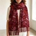 thumbnail image 2 of FAHXNVB Winter Scarf for Women Casual Long Print Tassel Shawl Wrap Soft Lightweight Thick Warm Fringed Scarves, 2 of 6