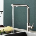 thumbnail image 4 of Conquer Your Kitchen With A Modern Brushed Nickel Faucet, Hot And Cold Water Mixer Ensures Precise Temperature Control, Dual Spray Modes Adapt To Any Task, 4 of 5